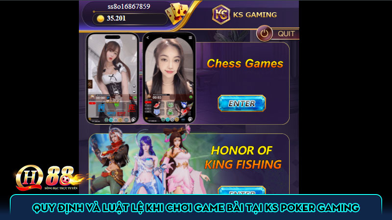 Quy định và luật lệ khi chơi game bài tại KS Poker Gaming